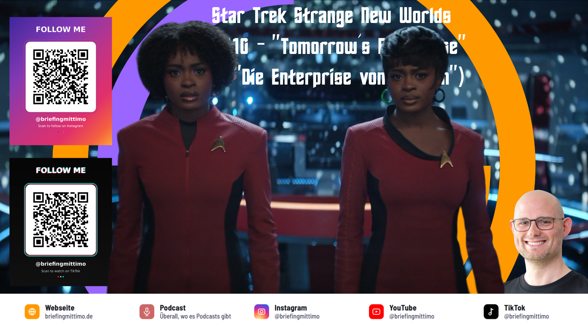 Cover: Strange New Worlds S04E10 – „Tomorrow's Enterprise“: Die Besprechung